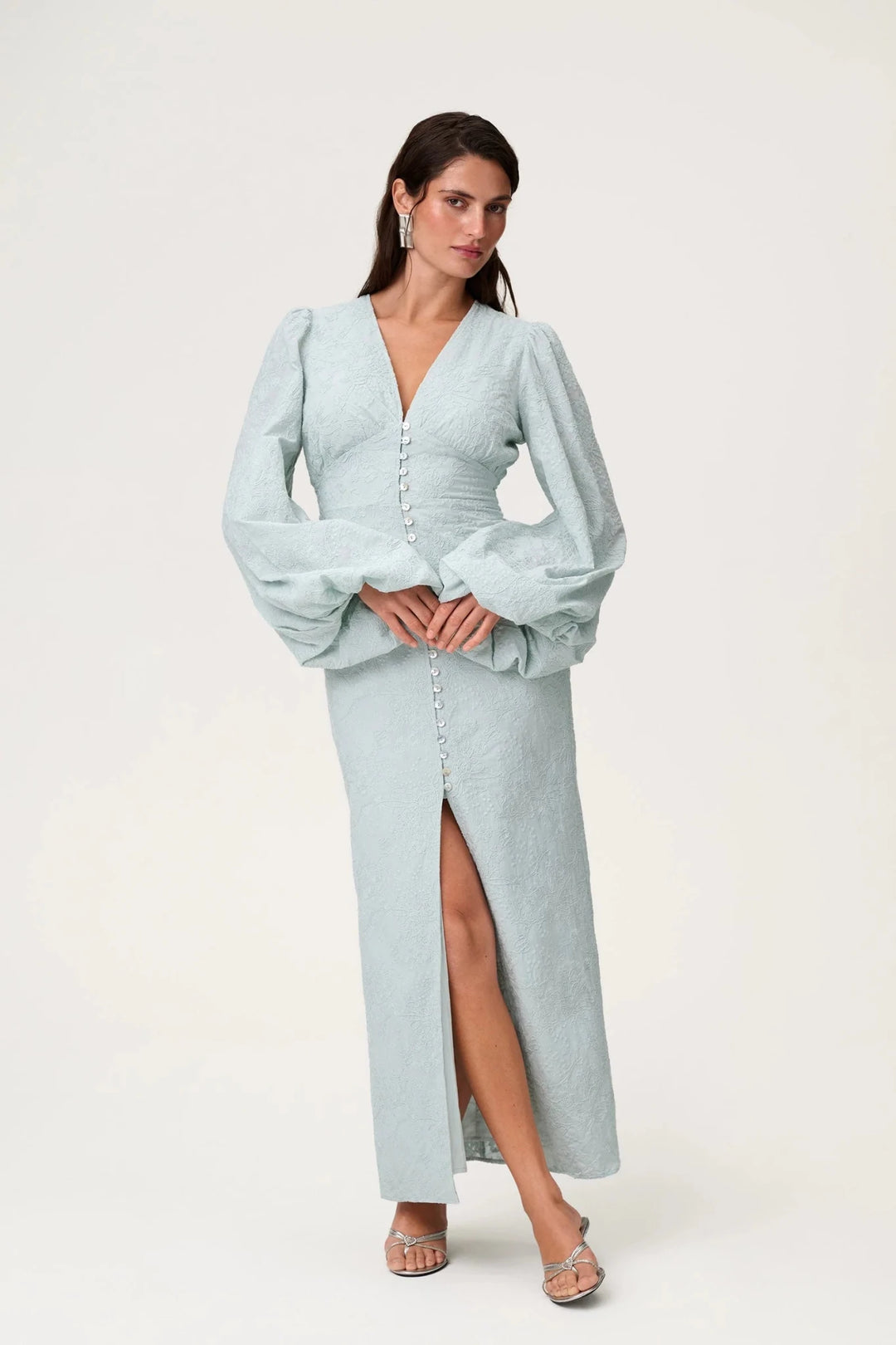 Positano Dress Mint Embroidery | Kjoler | Smuk