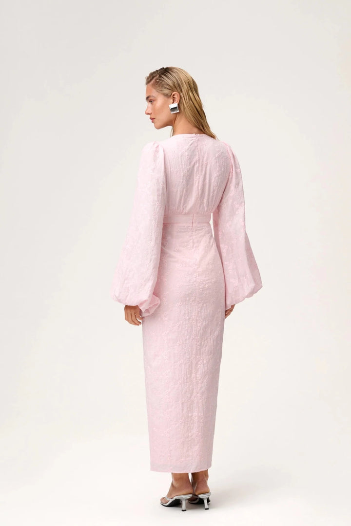 Positano Dress Pink Embroidery | Kjoler | Smuk