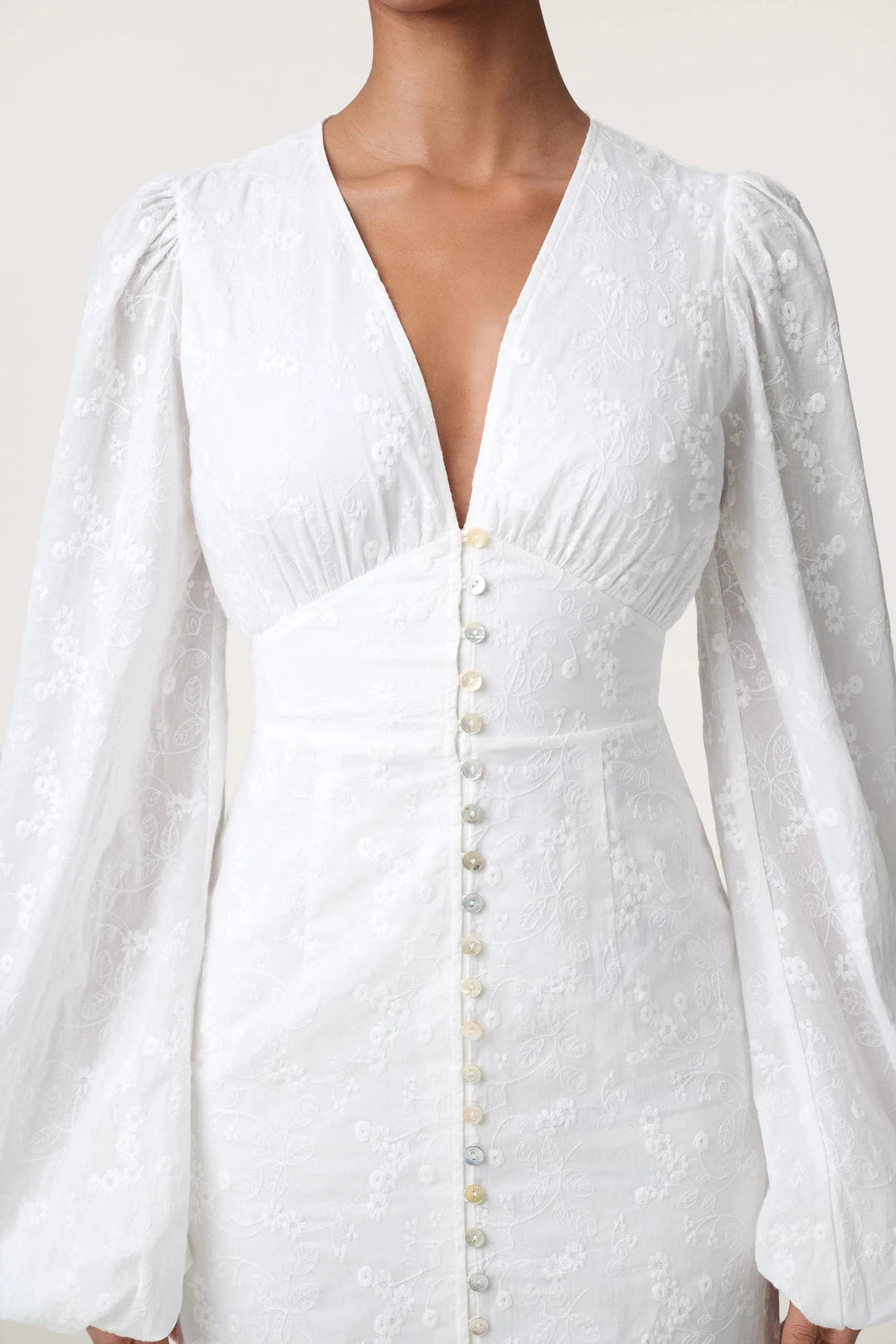 Positano Dress White Embroidery | Kjoler | Smuk