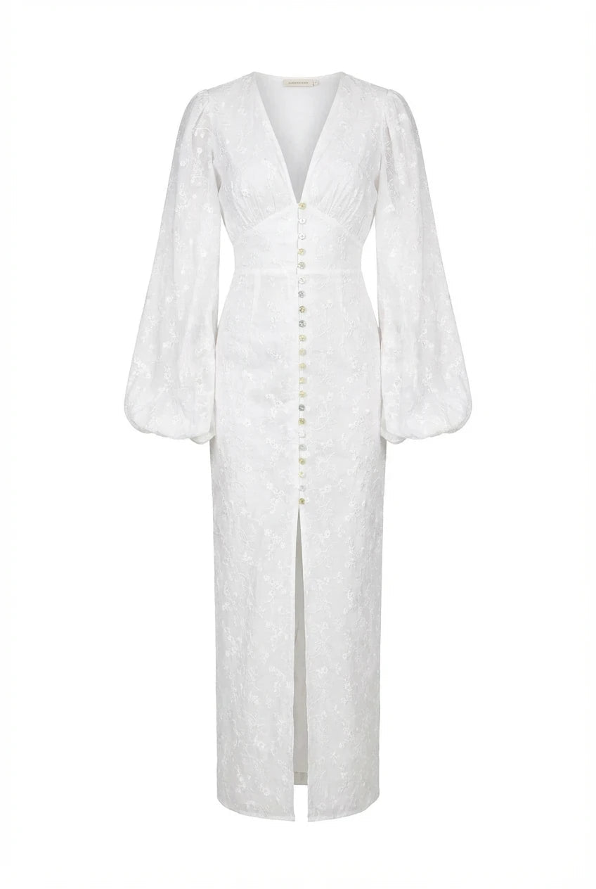 Positano Dress White Embroidery | Kjoler | Smuk