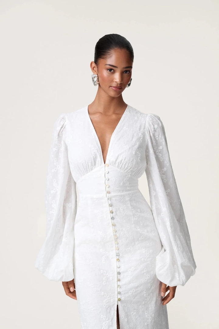Positano Dress White Embroidery | Kjoler | Smuk