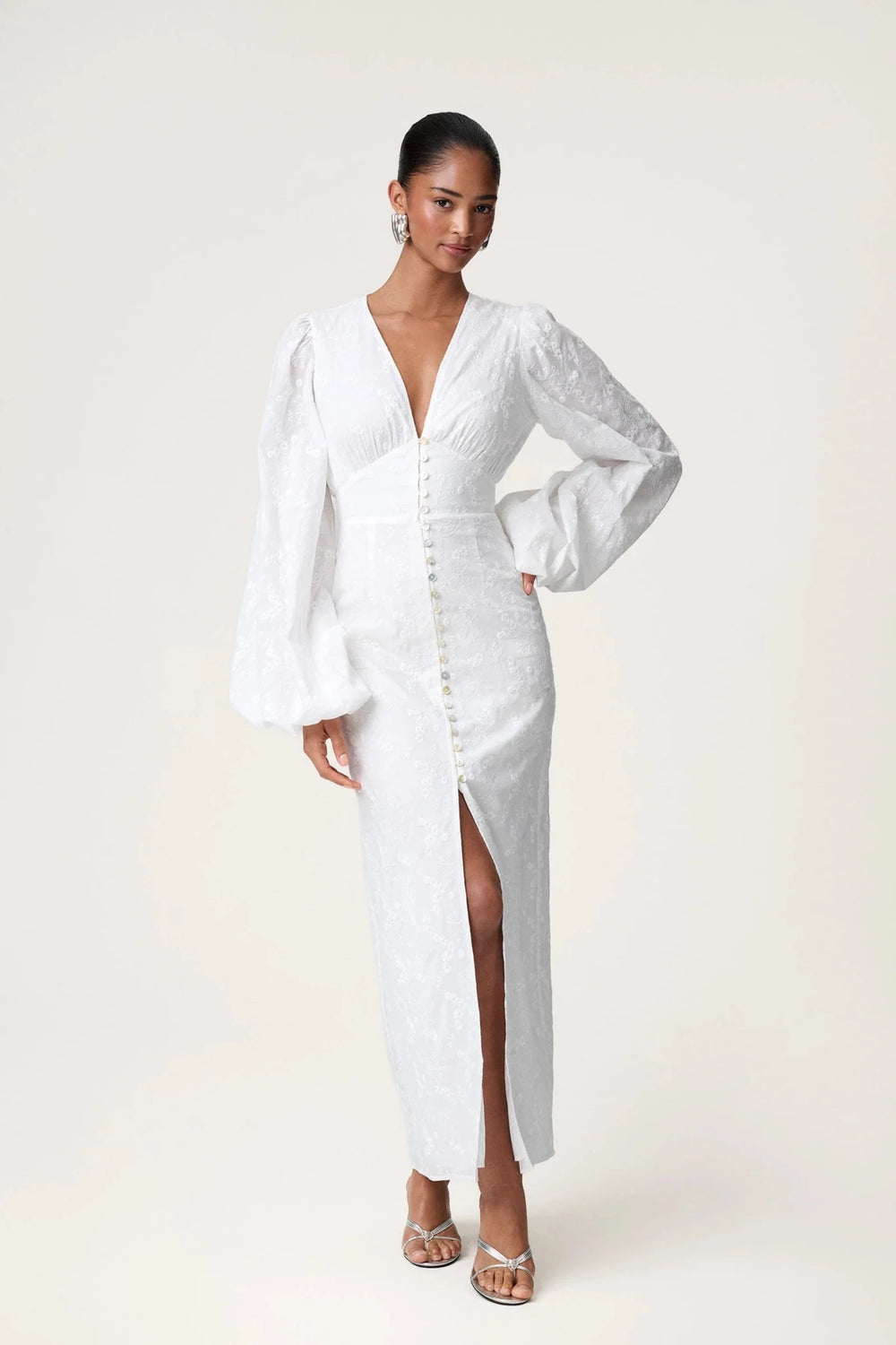 Positano Dress White Embroidery | Kjoler | Smuk