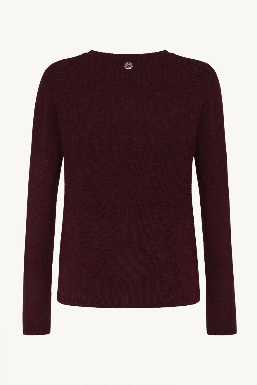 Preet Knit Wine Melange | Genser | Smuk - Dameklær på nett