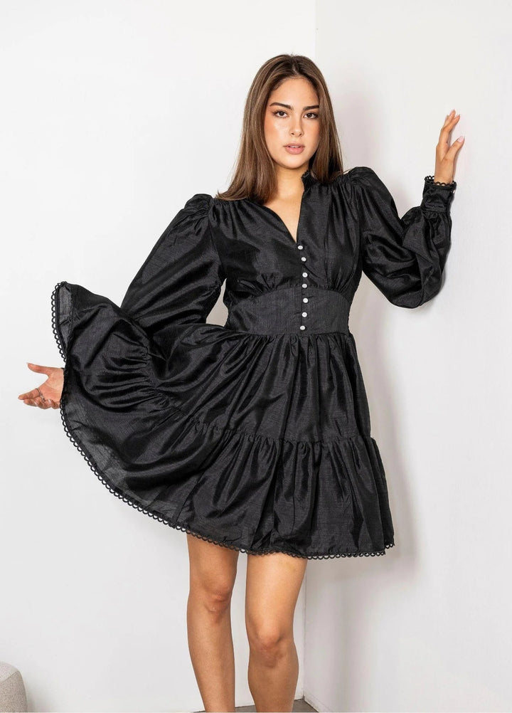 Primrose Dress Evening Black | Kjoler | Smuk