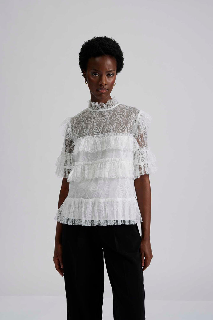 Rachel Blouse White | Skjorter og bluser | Smuk