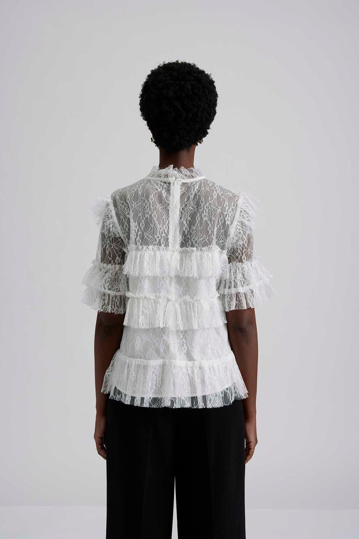 Rachel Blouse White | Skjorter og bluser | Smuk