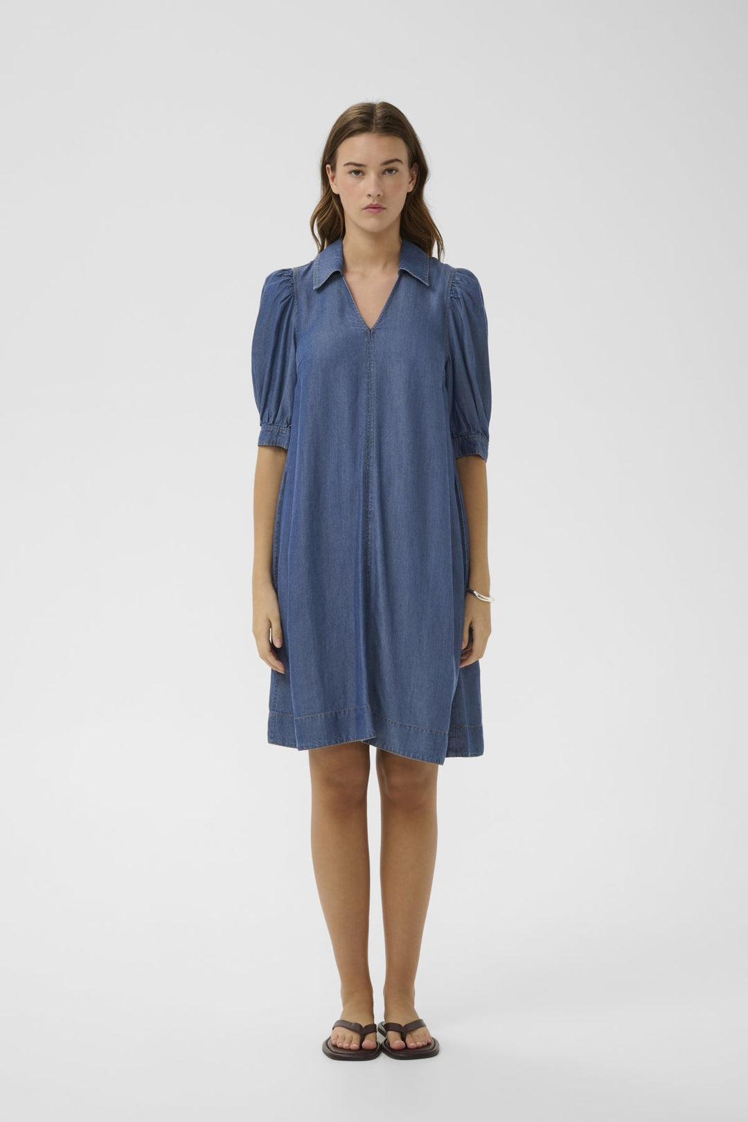 Racheliw Dress Dark Blue Denim | Kjoler | Smuk
