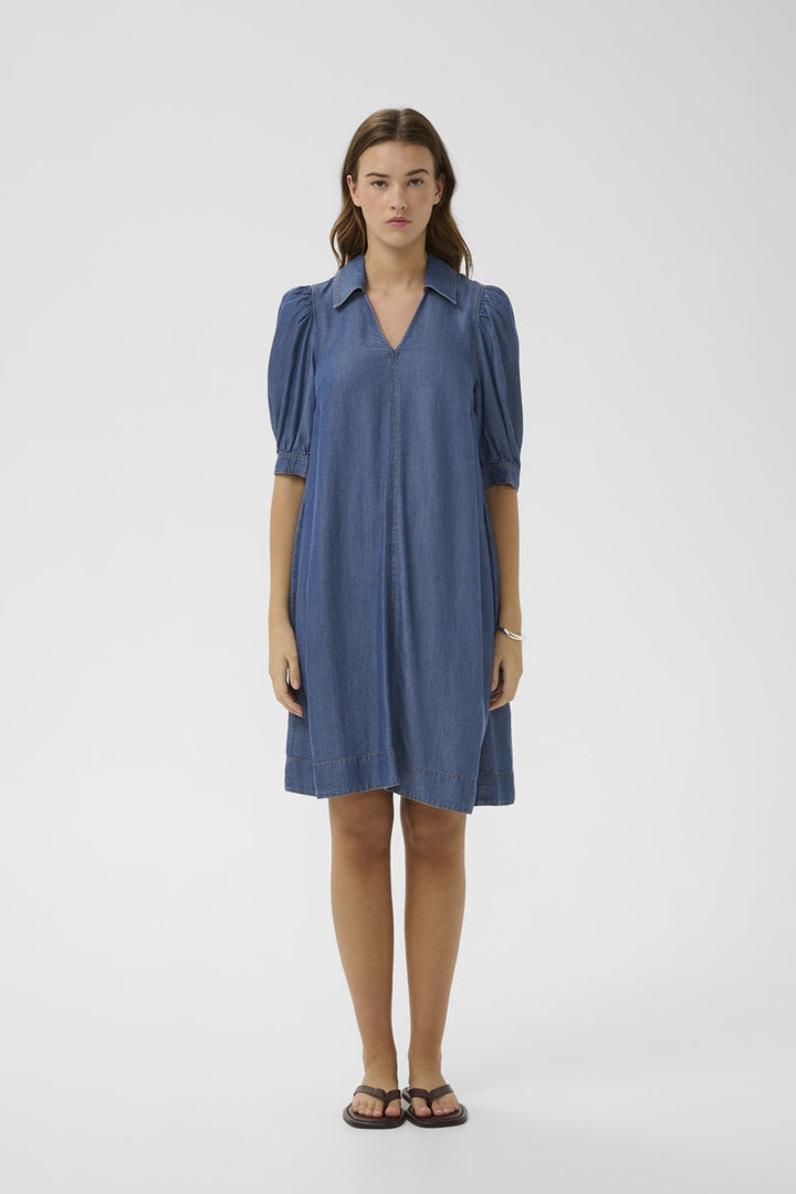 Racheliw Dress Dark Blue Denim | Kjoler | Smuk