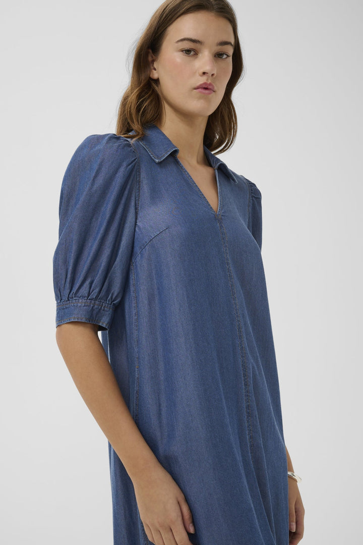 Racheliw Dress Dark Blue Denim | Kjoler | Smuk