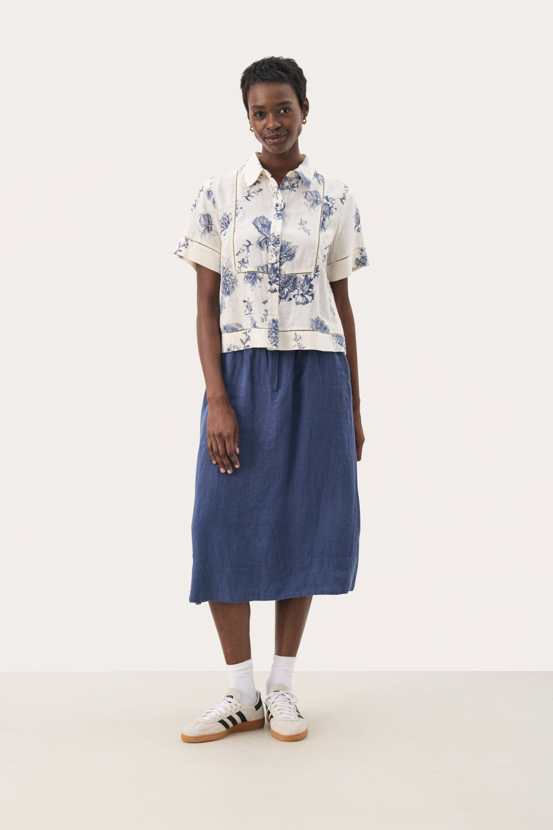 Rebittapw Shirt Oceana Stunning Flower Print | Skjorter og bluser | Smuk - Dameklær på nett