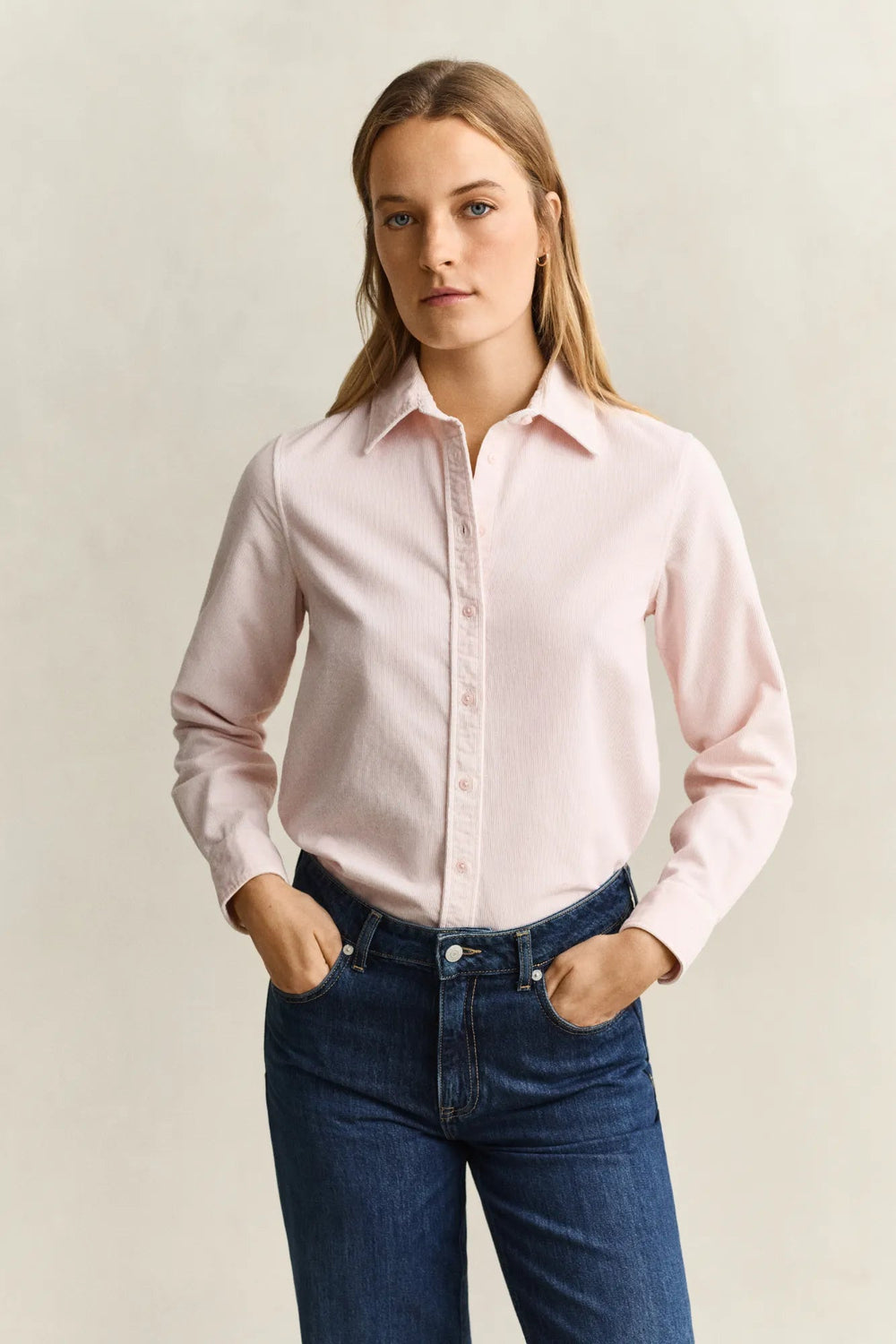 Reg Cordroy Shirt Refined Pink | Skjorter og bluser | Smuk