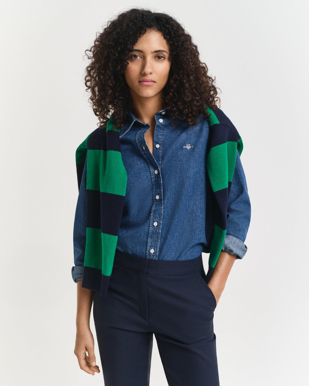 Reg Denim Shirt Indigo | Skjorter og bluser | Smuk - Dameklær på nett