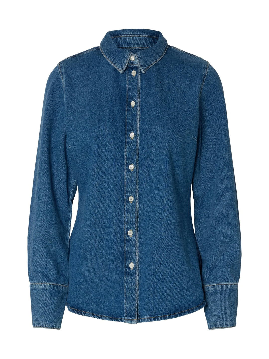 Regular Agathe Denim Shirt Medium Blue Denim | Skjorter og bluser | Smuk
