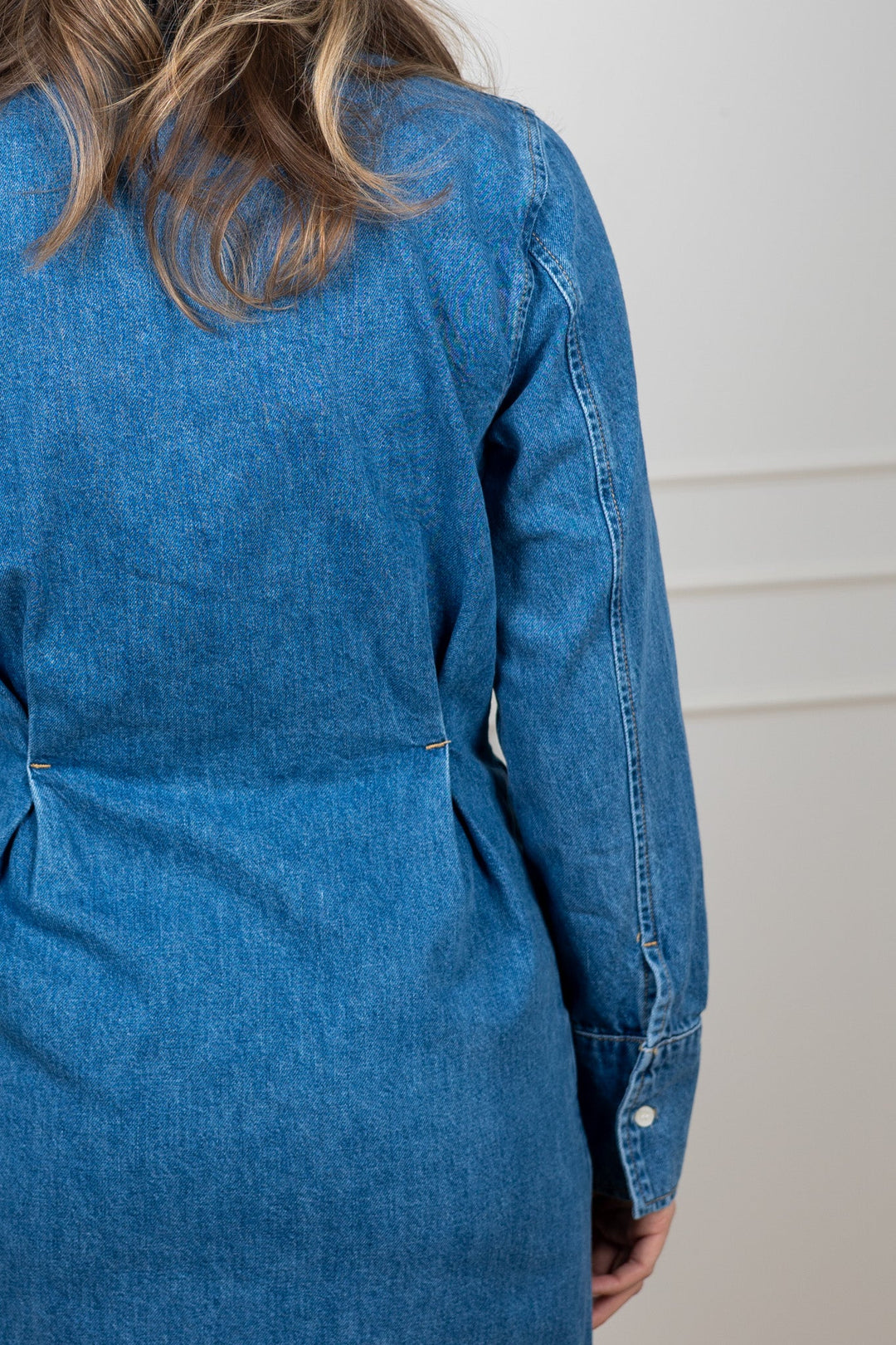 Regular Agathe Long Denim Dress Medium Blue Denim | Kjoler | Smuk