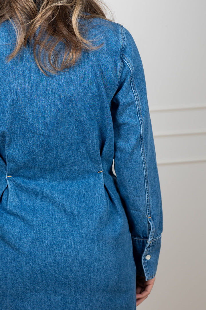 Regular Agathe Long Denim Dress Medium Blue Denim | Kjoler | Smuk