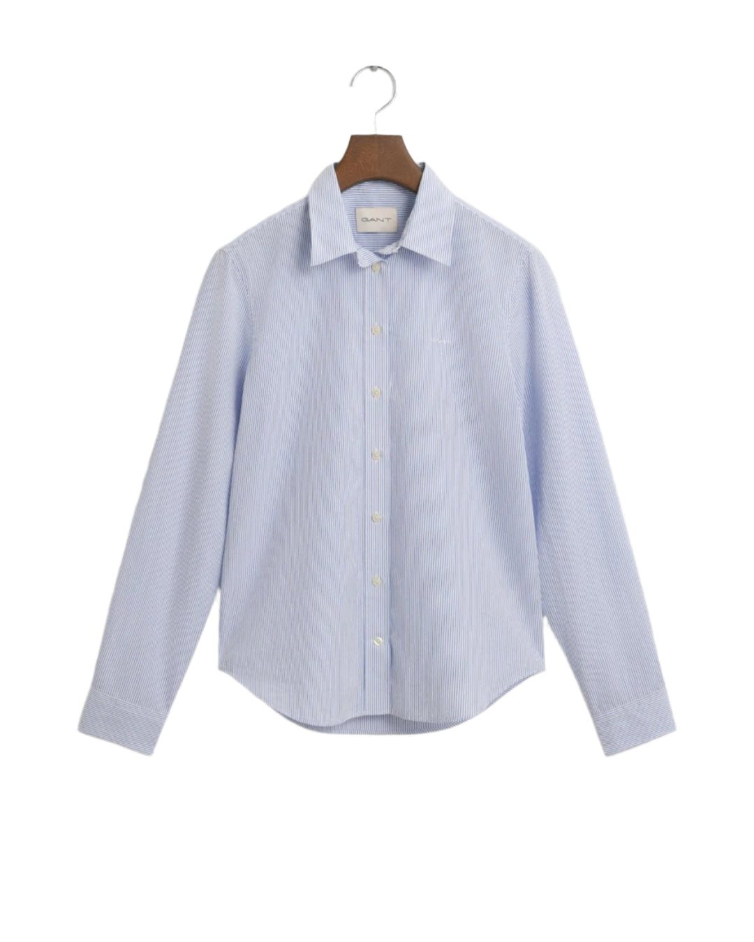 Regular Fit Classic Poplin Striped Shirt Perfect Blue | Skjorter og bluser | Smuk - Dameklær på nett