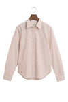 Regular Fit Classic Poplin Striped Shirt Salmon