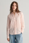 Regular Fit Striped Linen Shirt Peachy Pink