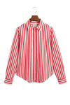 Regular Fit Wide Striped Poplin Shirt Bright Bed