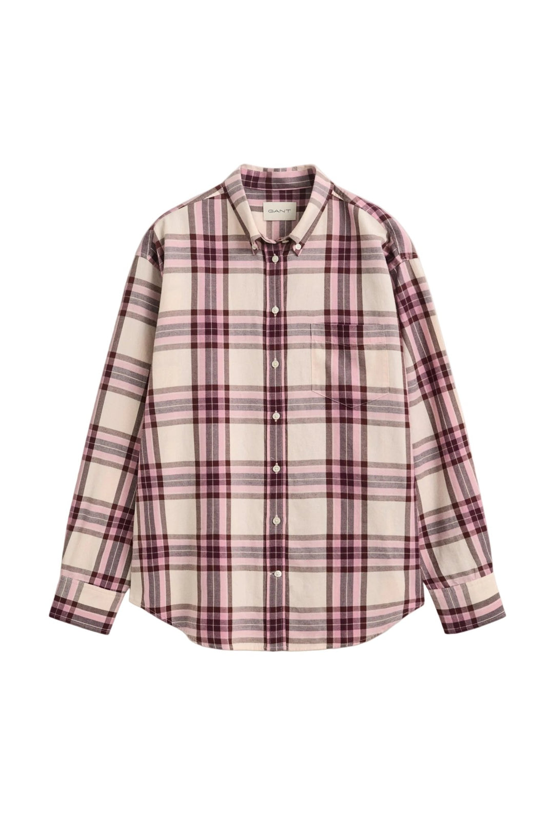 Rel Checked Flannel Bd Shirt Refined Pink | Skjorter og bluser | Smuk