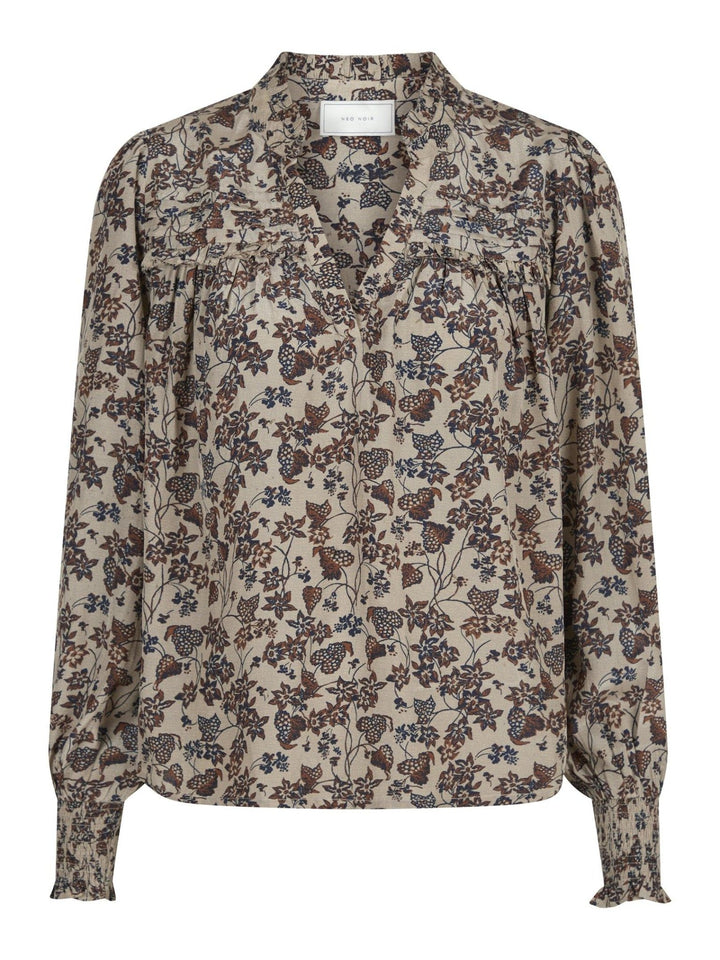 Rhia Drapy Ivy Blouse Taupe