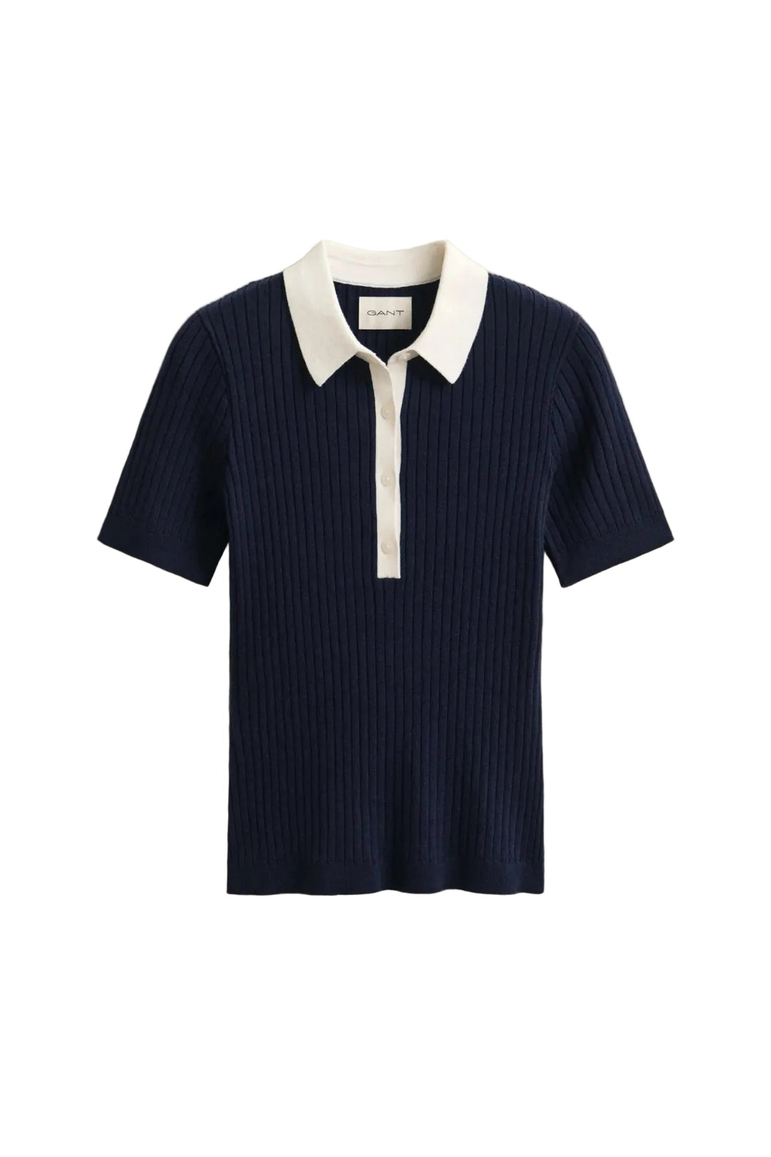 Rib Knit Ss Rugger Evening Blue | Topper | Smuk