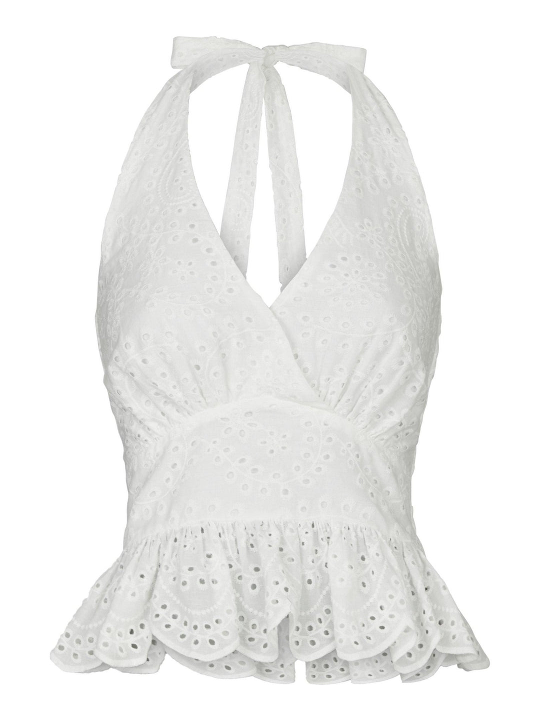 Ribbi Halter Neck Top White | Topper | Smuk - Dameklær på nett