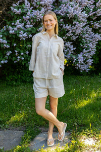 Rigge Shorts Neutral Stripe