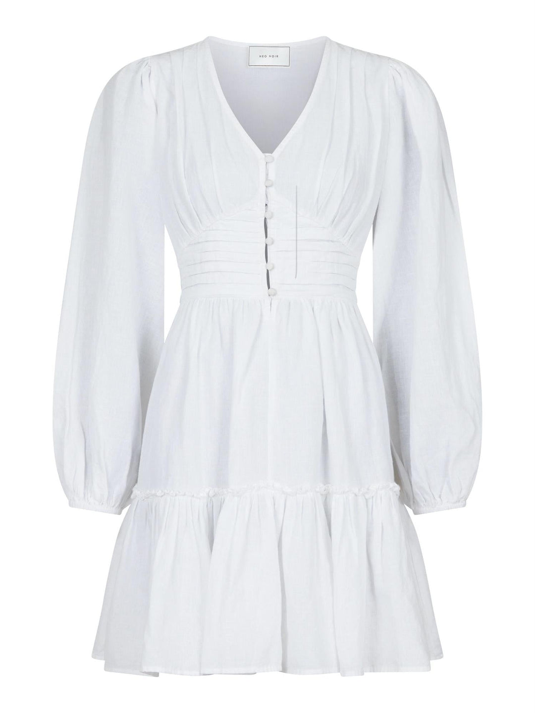 Rihana Linen Dress White | Kjoler | Smuk - Dameklær på nett