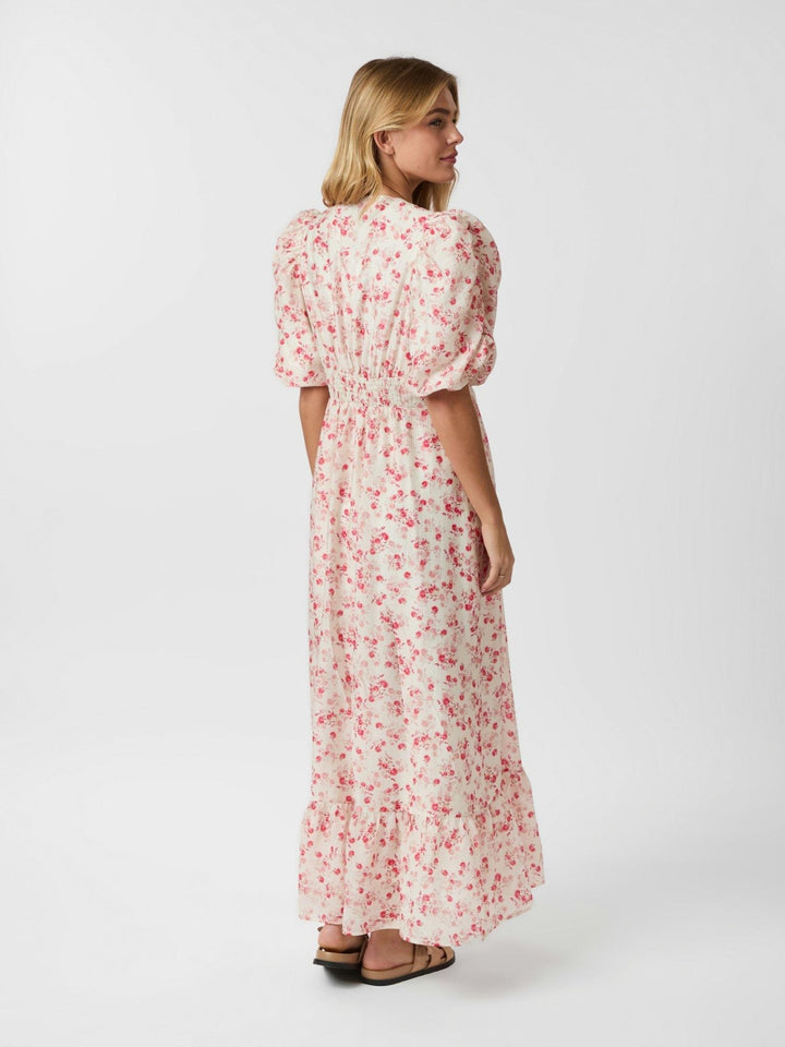 Rilana Pretty Flower Dress Red | Kjoler | Smuk - Dameklær på nett