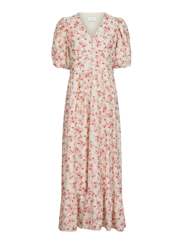 Rilana Pretty Flower Dress Red | Kjoler | Smuk - Dameklær på nett