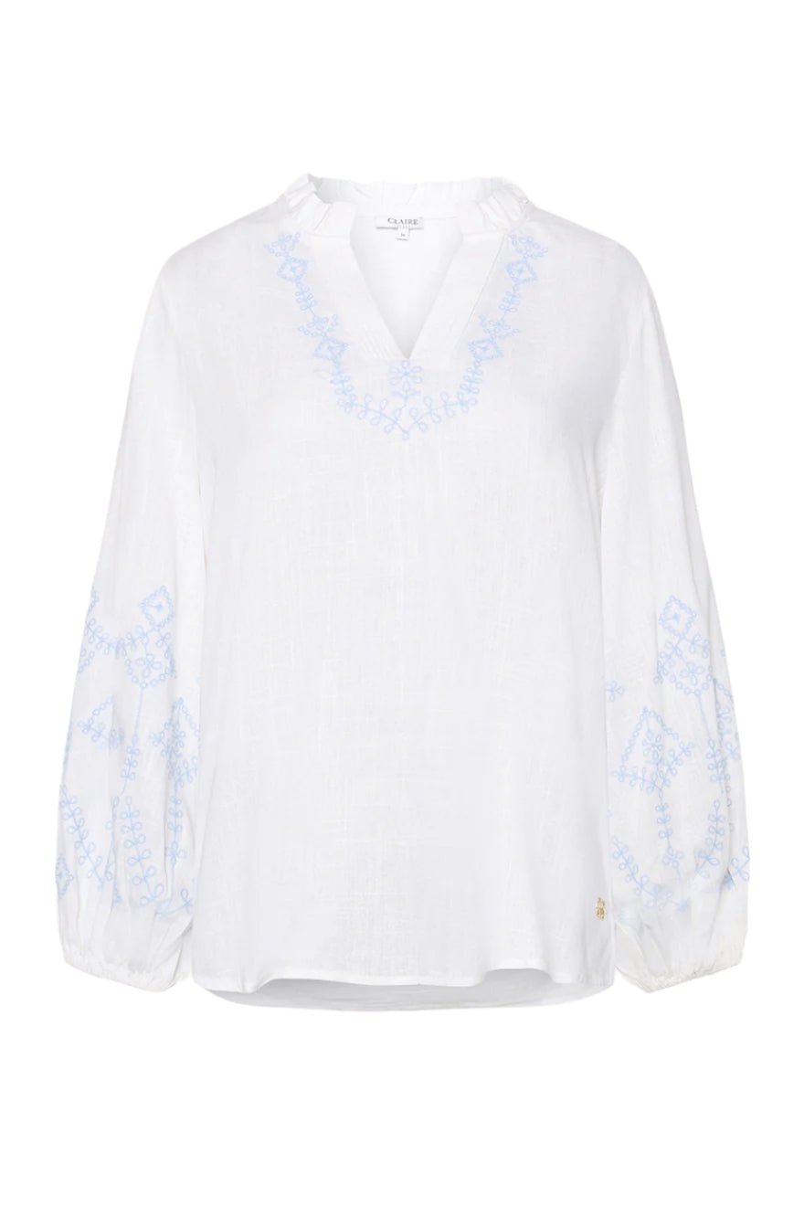 Rilla Blouse White | Skjorter og bluser | Smuk - Dameklær på nett