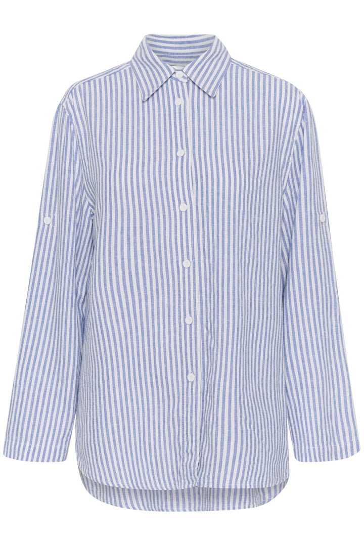 Rimoneiw Shirt Blue / White | Skjorter og bluser | Smuk - Dameklær på nett
