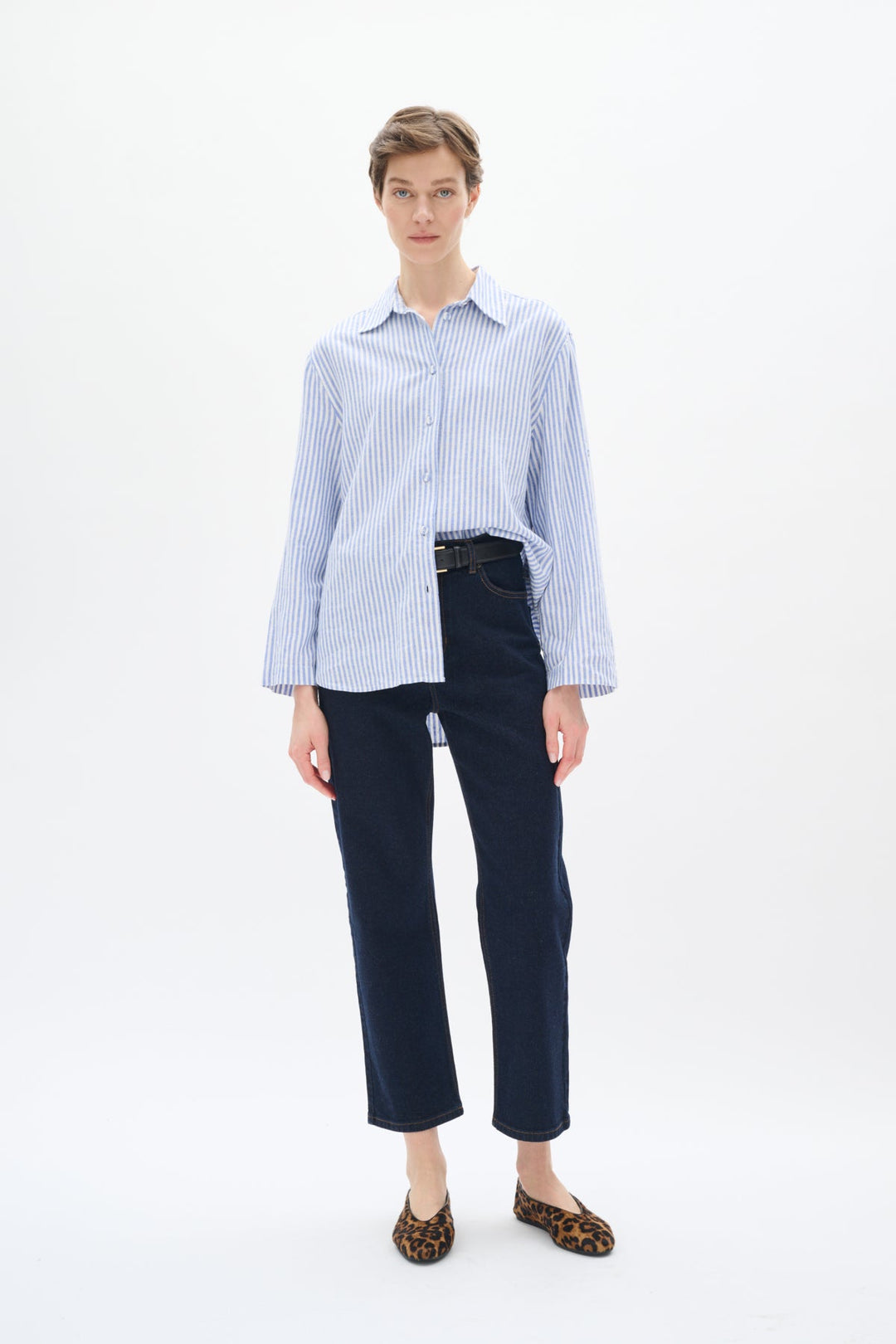 Rimoneiw Shirt Blue / White | Skjorter og bluser | Smuk - Dameklær på nett