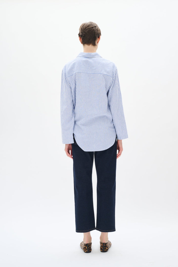 Rimoneiw Shirt Blue / White | Skjorter og bluser | Smuk - Dameklær på nett