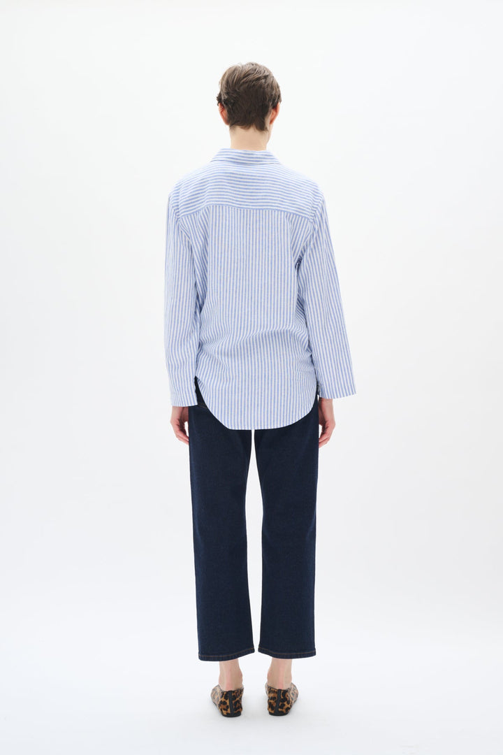 Rimoneiw Shirt Blue / White | Skjorter og bluser | Smuk - Dameklær på nett