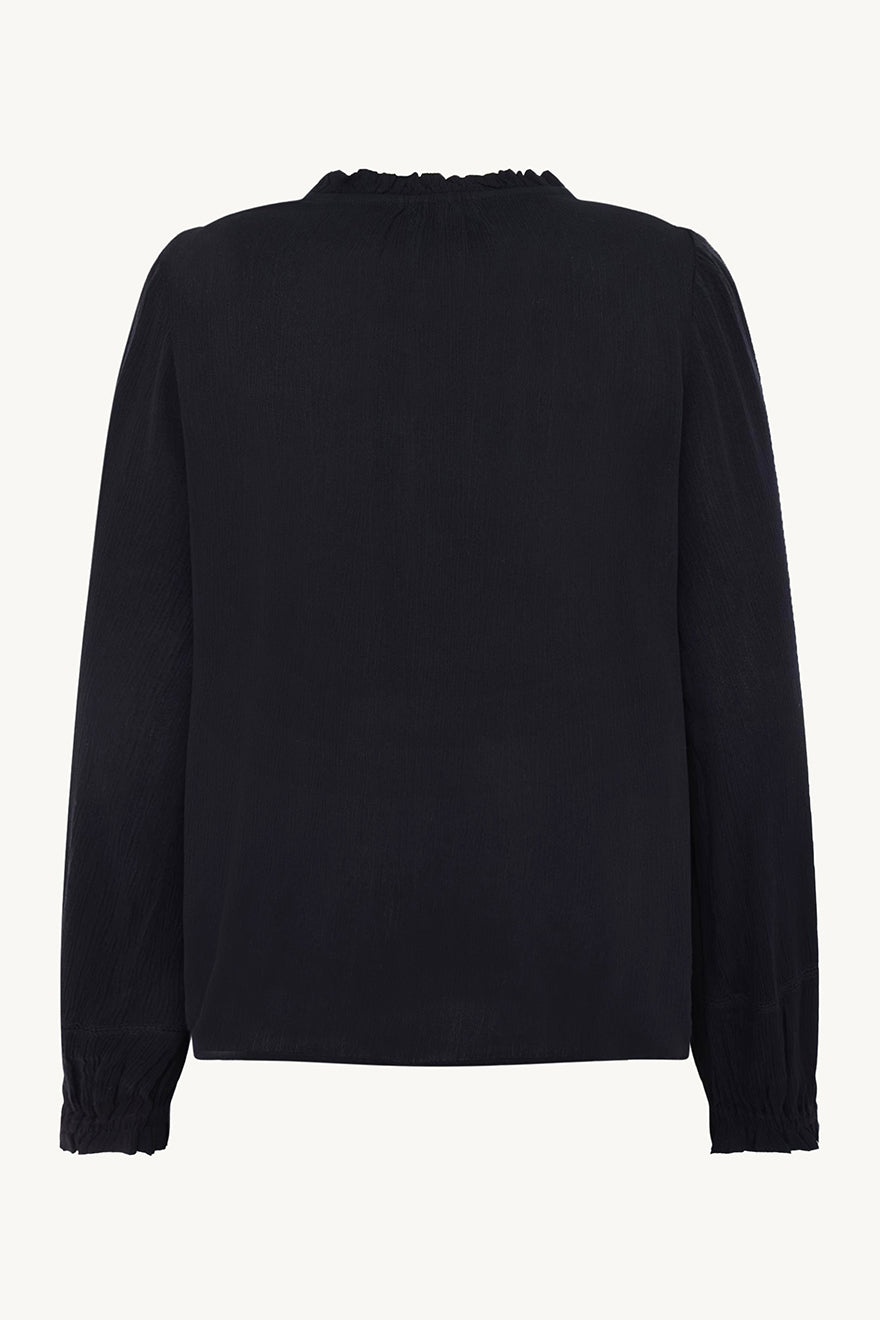 Rine Shirt Dark Navy | Skjorter og bluser | Smuk - Dameklær på nett
