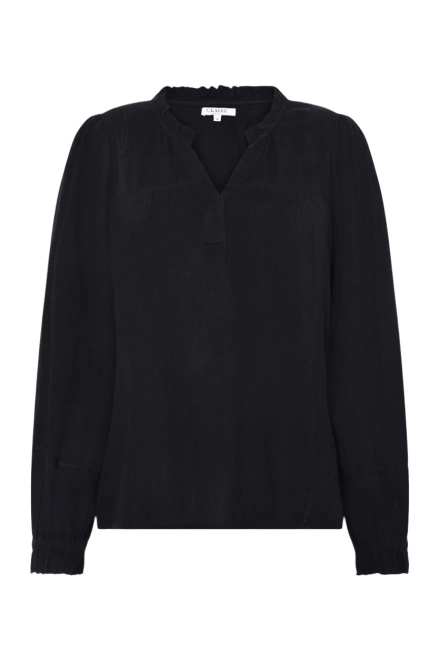 Rine Shirt Dark Navy | Skjorter og bluser | Smuk - Dameklær på nett
