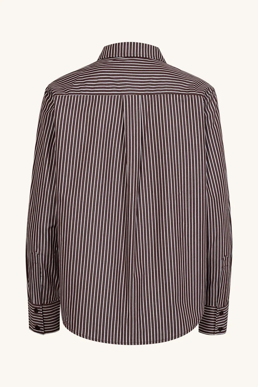 Rinnah Shirt Chocolate | Skjorter og bluser | Smuk