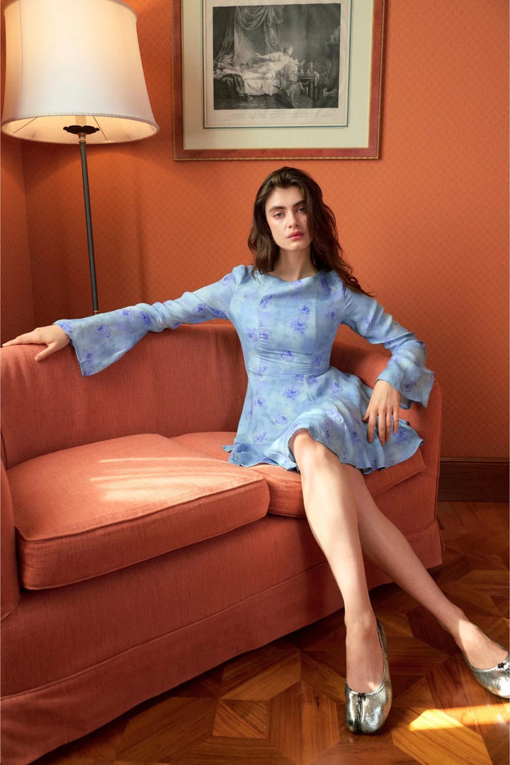 Riom Dress Pale Blue | Kjoler | Smuk