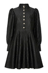Ripple Ls Dress Black