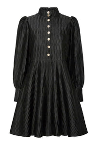 Ripple Ls Dress Black