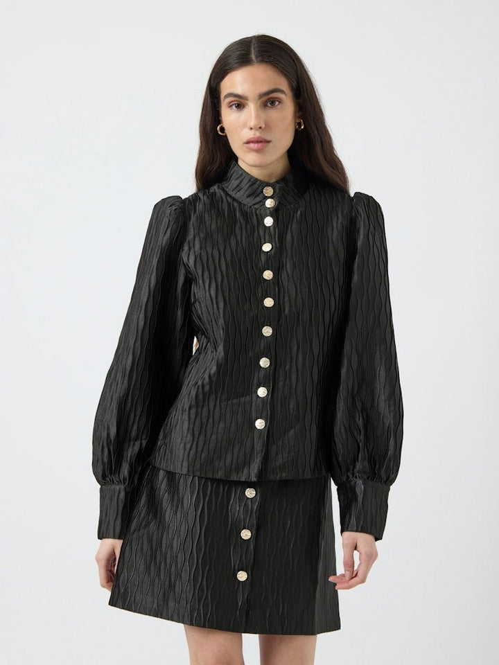 Ripple Ls Shirt Black | Skjorter og bluser | Smuk - Dameklær på nett