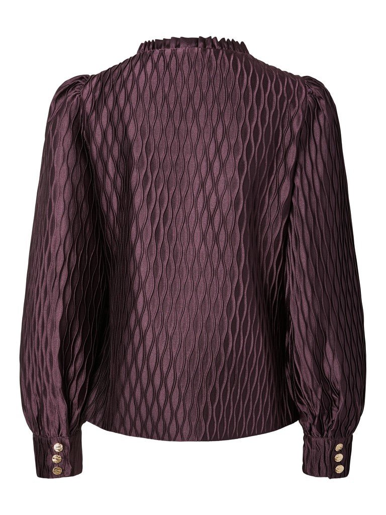 Ripple Ls V-Neck Shirt Plum Perfect | Skjorter og bluser | Smuk