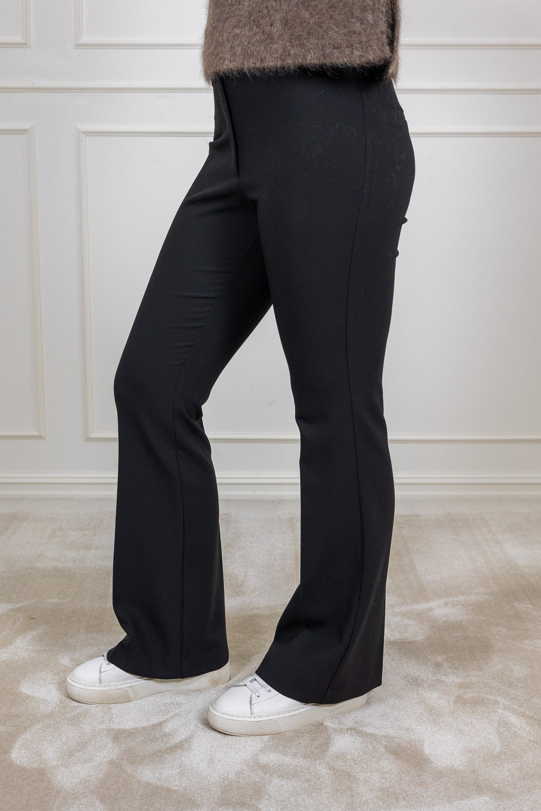 Rita Mw Slim Flared Pant Black | Bukser | Smuk - Dameklær på nett