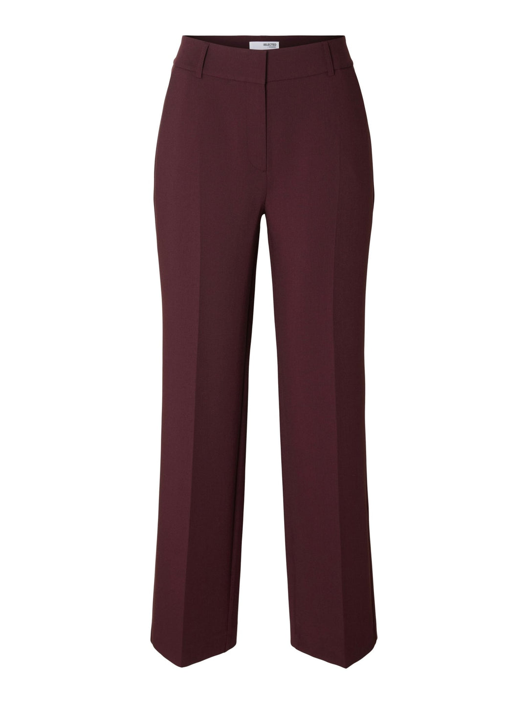 Rita Mw Wide Pant Mel Fig Melange | Bukser | Smuk - Dameklær på nett