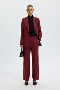 Rita Mw Wide Pant Mel Tawny Port Melange