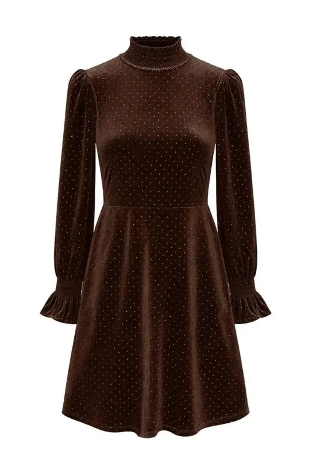 Riva Ls High Neck Velvet Dress Carafe | Kjoler | Smuk