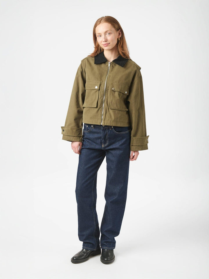 Rivera Canvas Boxy Jacket Army | Yttertøy | Smuk - Dameklær på nett