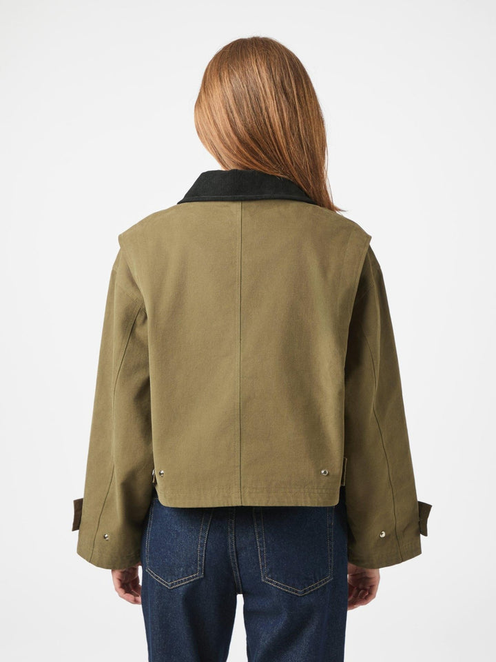 Rivera Canvas Boxy Jacket Army | Yttertøy | Smuk - Dameklær på nett